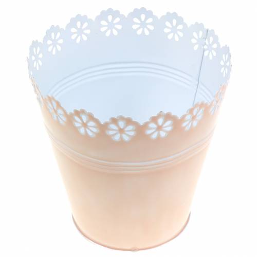 Floristik24 Vaso para flores enfeite de flores rosa Ø12,5cm Alt13,5cm