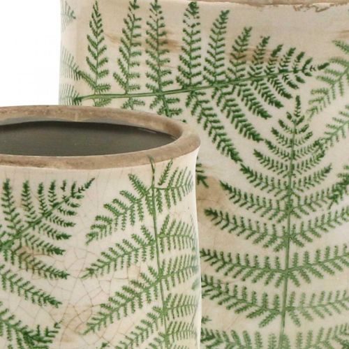 Floristik24 Plantador de barro samambaia vaso de cerâmica Ø15/10.5cm conjunto de 2