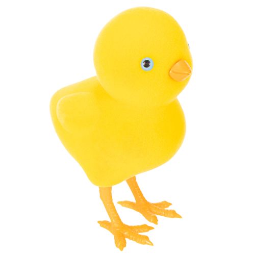 Floristik24 Decoração de pintinho para a Páscoa, decoração de mesa, decoração reutilizável para sala de estar, 16 cm, 2 peças