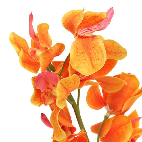 Itens Orquídea artificial Mokara Orange 50cm 6pcs