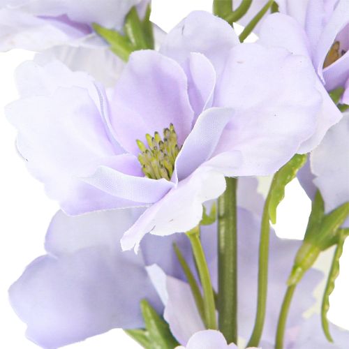 Itens Flores artificiais Delphinium roxo claro em haste 90cm 2 unidades