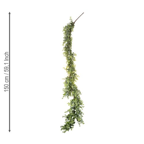 Itens Guirlanda artificial de eucalipto guirlanda decorativa verde 150cm