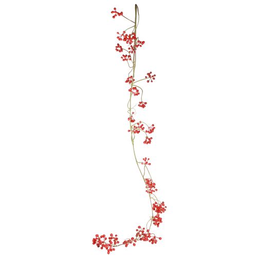 Itens Plantas suspensas artificiais ramo de baga vermelho verde Alt.150cm