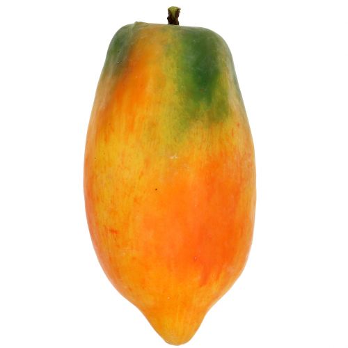 Floristik24 Mamão artificial de 13 cm e 14 cm amarelo, verde 2 unidades
