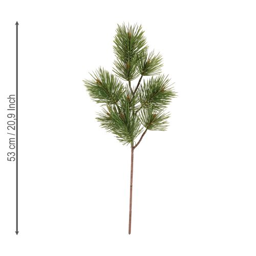 Itens Galhos artificiais de pinheiro galhos de natal verde 53cm 3 peças