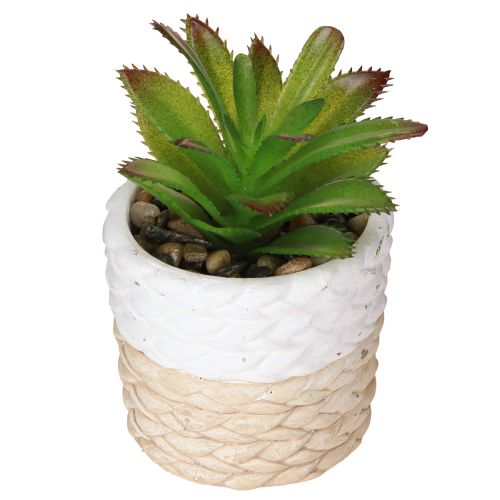 Itens Suculentas Artificiais em Vaso de Cerâmica 12,5cm 3pcs