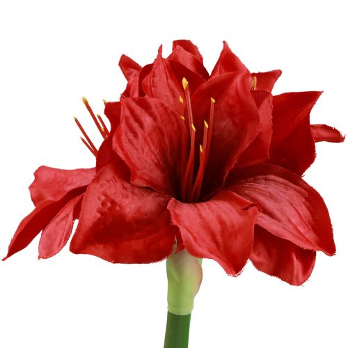 Flores Artificiais de Natal Amarílis Flores Artificiais Vermelhas L40cm
