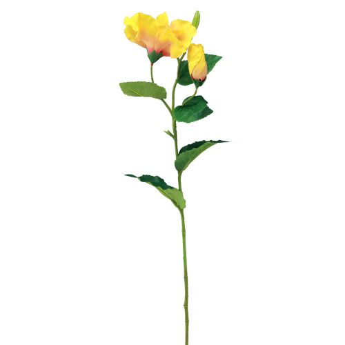 Itens Flores Artificiais Hibisco Amarelo 62cm