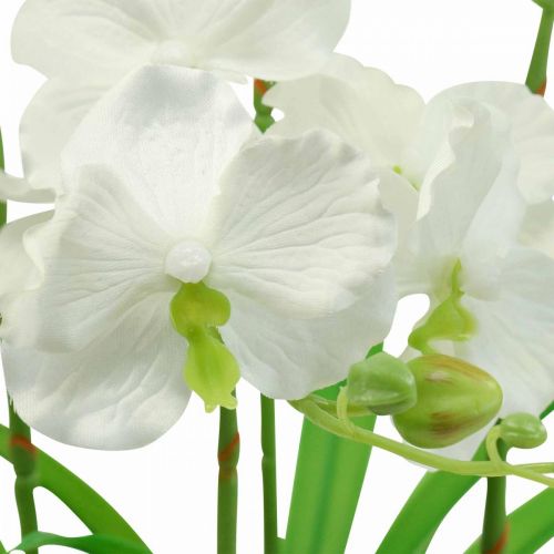 Itens Orquídeas artificiais flores artificiais em vaso branco 60cm