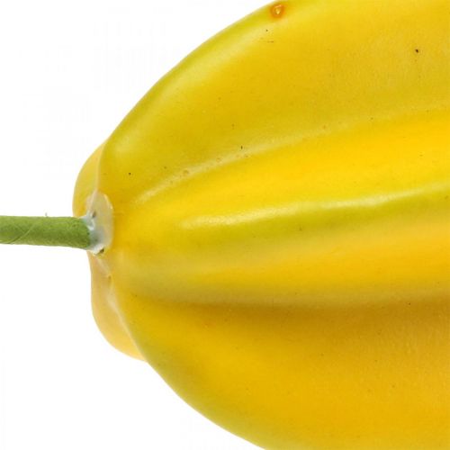 Floristik24 Carambola artificial fruta deco fruta artificial Ø7.5cm 10.5cm
