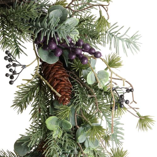 Itens Coroa de Advento artificial coroa decorativa frutas roxas Ø45cm