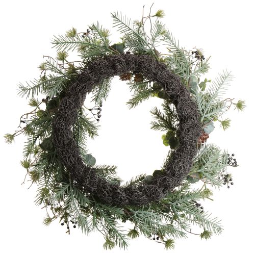 Itens Coroa de Advento artificial coroa decorativa frutas roxas Ø45cm