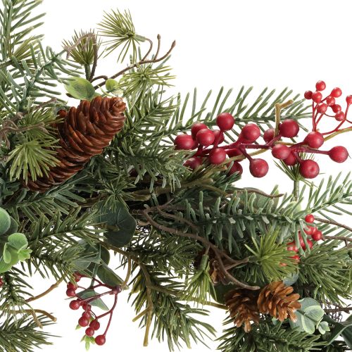 Itens Coroa de Advento artificial com frutas vermelhas, coroa decorativa Ø45cm