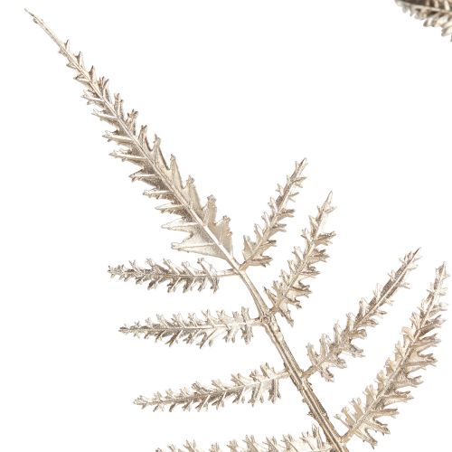 Itens Samambaia decorativa artificial champanhe metálica C85cm 2 unidades