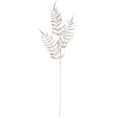 Itens Samambaia decorativa artificial champanhe metálica C85cm 2 unidades