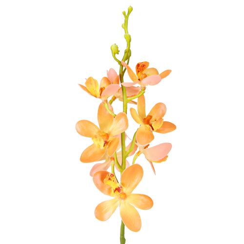 Ramo de Orquídea Artificial 8 Flores Laranja L38cm 2pcs