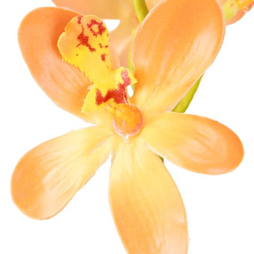 Itens Ramo de Orquídea Artificial 8 Flores Laranja L38cm 2pcs
