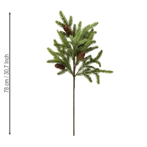 Itens Ramo de abeto artificial com pinhas reais Ramo de Natal 78cm