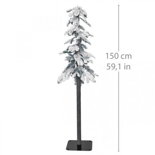 Floristik24 Árvore de Natal Artificial Nevada Decoração Inverno 150cm