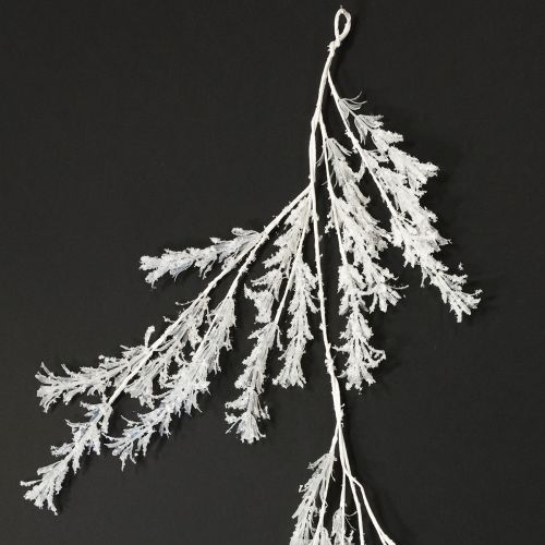 Floristik24 Decoração artificial de galhos de inverno, decoração de inverno geada, branco 124cm