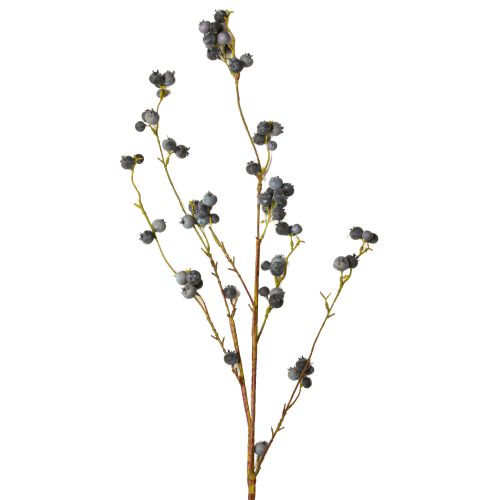 Ramo artificial com amoras azuis mirtilos 110cm