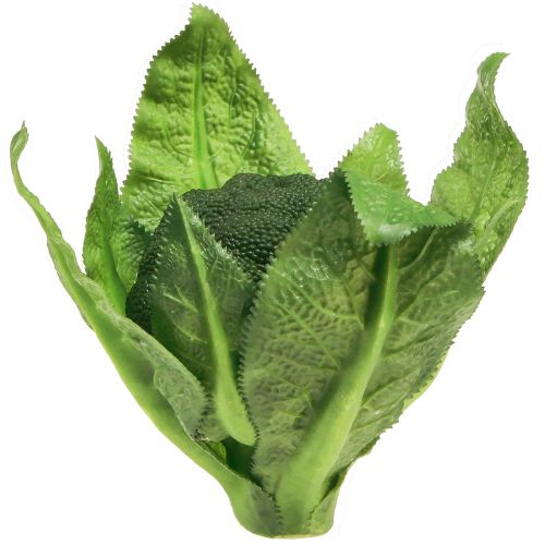 Decoração vegetal artificial de brócolis em verde Ø12cm Alt.15cm