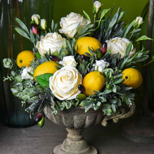 Floristik24 Ramos artificiais de eucalipto plantas artificiais verdes 34cm 6 unidades