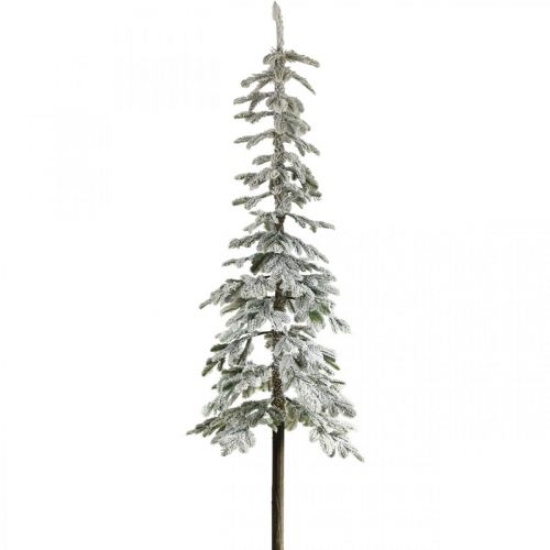 Árvore de Natal artificial fina decoração de inverno nevado H180cm