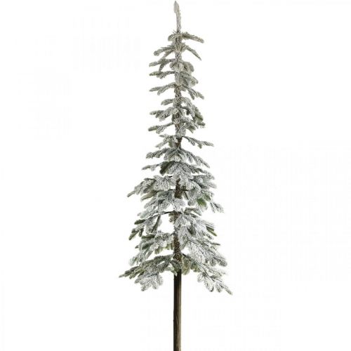 Floristik24 Árvore de Natal artificial fina decoração de inverno nevado H180cm