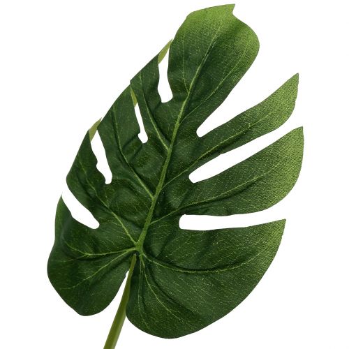 Floristik24 Folha de filodendro artificial 18 cm verde 6 unidades