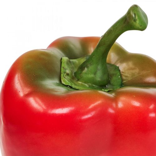 Floristik24 Decoração de vegetais artificiais pimenta vermelha verde Ø 8cm Alt.13cm 3 unidades