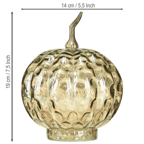 Itens Decoração de abóbora de vidro decoração de mesa de abóbora de vidro outono Ø14cm H19cm