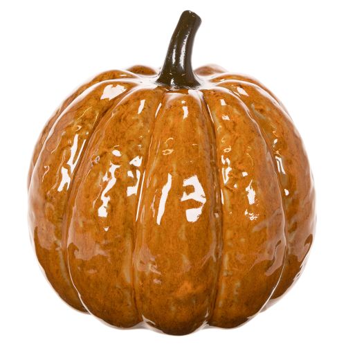 Abóbora de cerâmica decorativa de Halloween com LED, 15 cm | Floristik24.pt
