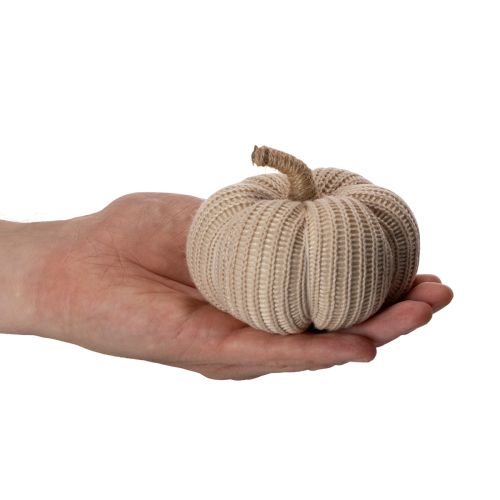 Abóboras decorativas de tricô, decoração de outono, 10 cm, 6 peças | Floristik24.pt