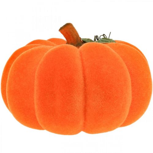 Floristik24 Abóbora deco laranja grande Flocada decoração de outono Ø30cm