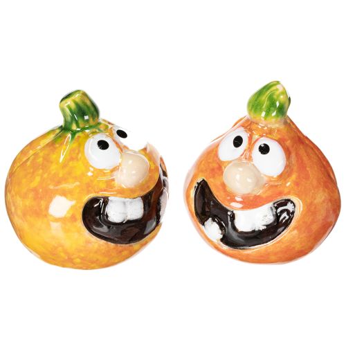 Abóbora decorativa em miniatura, 6 cm, 2 peças, para uma decoração divertida de outono. comprar | Floristik24.pt