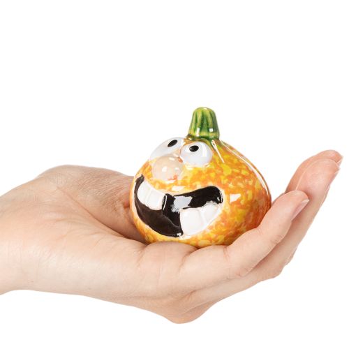 Abóbora decorativa em miniatura, 6 cm, 2 peças, para uma decoração divertida de outono. | Floristik24.pt