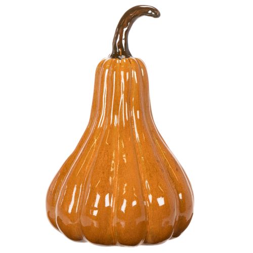 Decoração de mesa de abóbora de cerâmica para o outono, 26 cm | Floristik24.pt