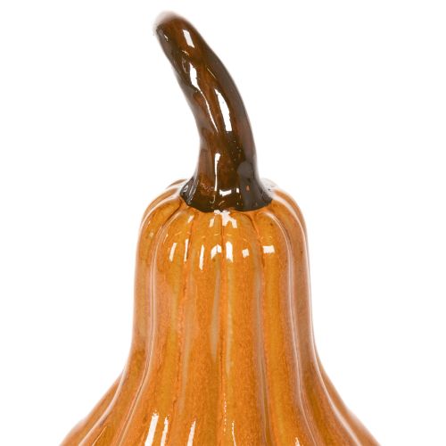 Decoração de mesa de abóbora de cerâmica para o outono, 26 cm | Floristik24.pt