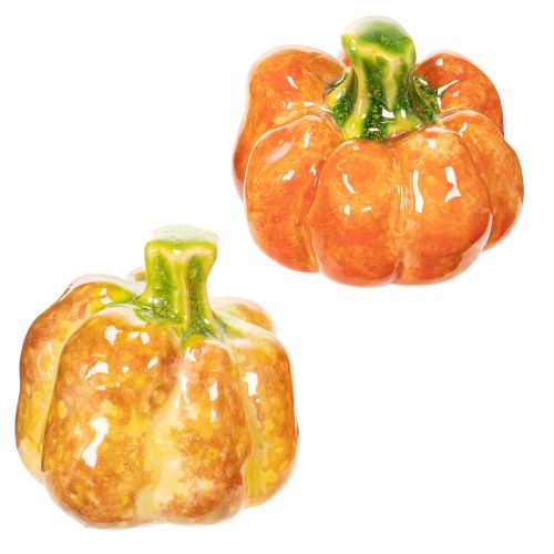 Abóboras decorativas para decoração de mesa no outono, 6 cm, 2 unidades. | Floristik24.pt
