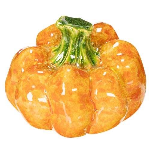 Estatueta de abóbora para decoração de mesa de outono, decoração outonal, 10 cm, 2 peças | Floristik24.pt