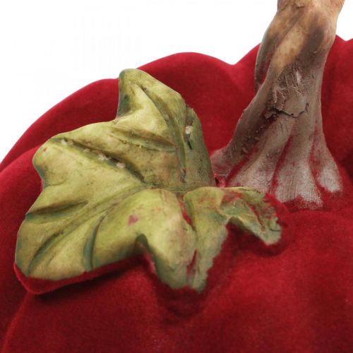 Floristik24 Decoração de mesa vermelha deco abóbora poliresina outono 10,5 × 9 cm 2 peças