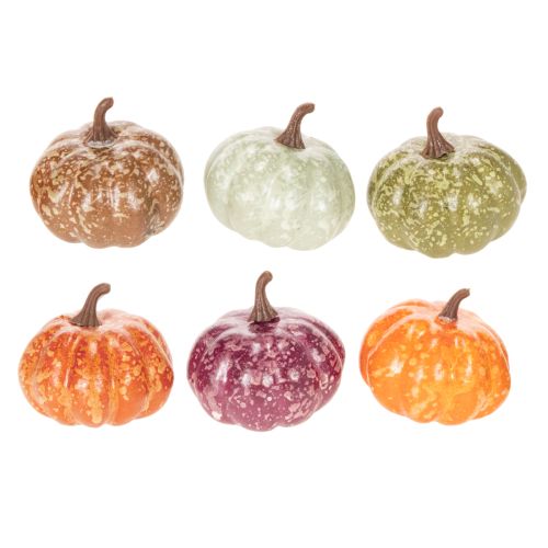 Conjunto de Mini Abóboras Decorativas, Decorações de Outono e Halloween, Cores Sortidas, 4cm, 24 Peças