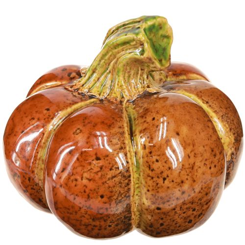 Itens Abóboras cerâmicas decoração de outono marrom laranja 10/13cm 2 peças