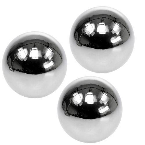 Floristik24 Decoração de bolas de aço inoxidável Ø8cm 6pcs