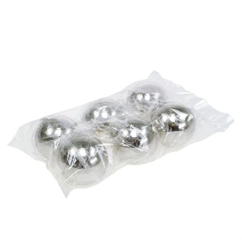 Itens Decoração de bolas de aço inoxidável Ø8cm 6 un