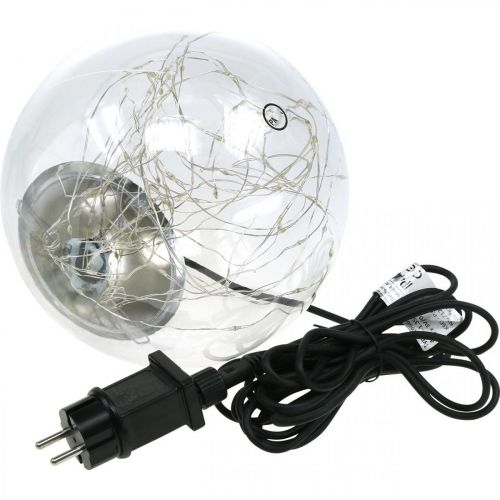 Floristik24 Bola LED grande dentro e fora Ø20cm claro 80L branco quente