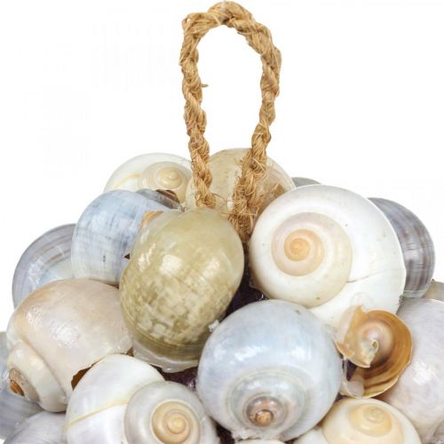 Itens Bola de decoração marítima bola de concha de caracol do mar decoração natural Ø12cm