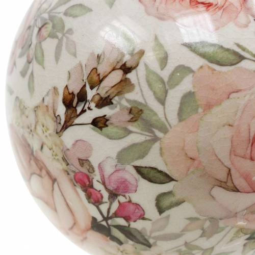 Floristik24 Bola decorativa rosa claro faiança Ø9cm