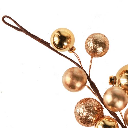 Floristik24 Guirlanda de bolas Guirlanda de Natal ouro de Natal 160cm